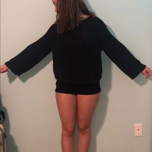 Black cropped sweater